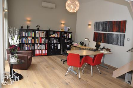 Transformation et Rénovation bâtiment années 1900 pour bureau avec mezzanine pour profession libérale - PK INTERIEUR, Lyon