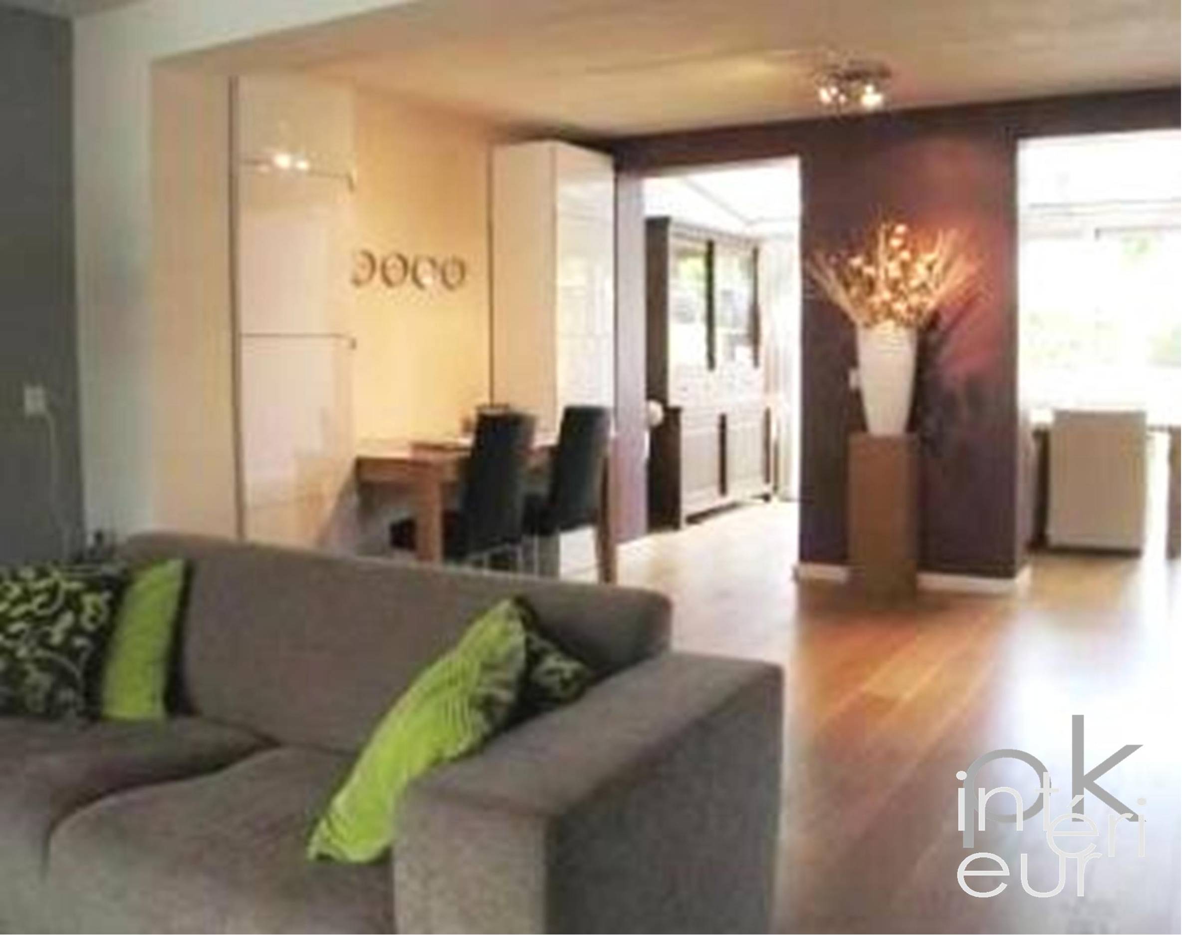 Interieuradvies woonkamer en eetkamer in uitbouw (inrichting, kleuren en verlichting)